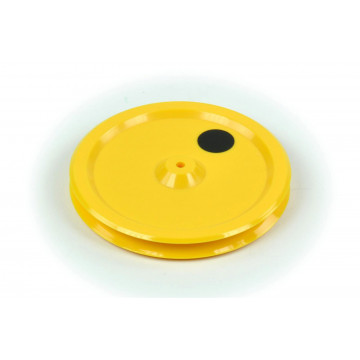 Pulley, plastic, yellow, D75 mm 