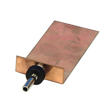 Electrode plate, copper, 100x45 mm 