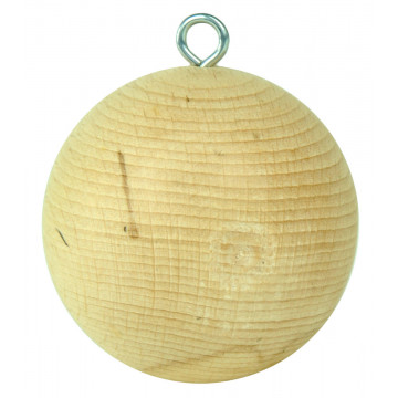 Pendulum ball with hook, wooden, D60 mm