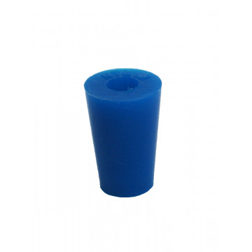 Stopper silicone, 12,5/18/27 mm, 1 hole 