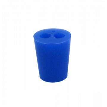 Stopper silicone, 17/22/25 mm 2 holes, SB19