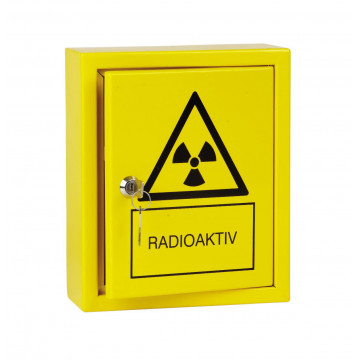 Storage cabinet for radioactive substances