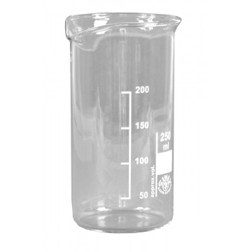 Beaker glass, 250 ml, tall form, Boro 