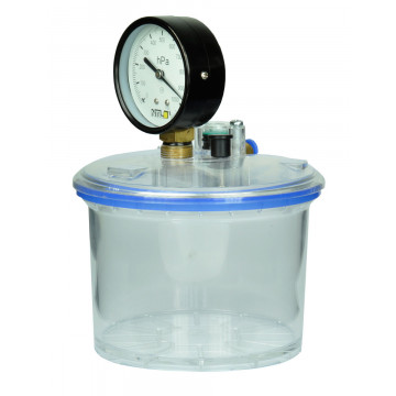 Vacuum chamber complete, 1000 ml with manometer