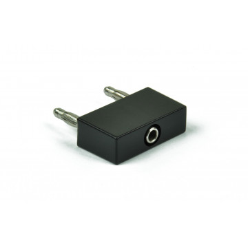 Jumper plug with connector terminal, black