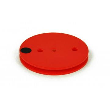 Belt pulley D50 mm, red