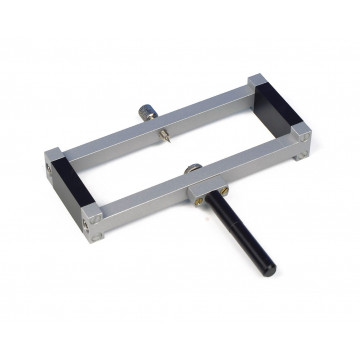 Frame with pivot bearings on support 