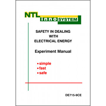 Experiment manual "Fault Current System", b/w booklet