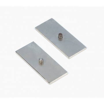Pole plates with pins, pair 
