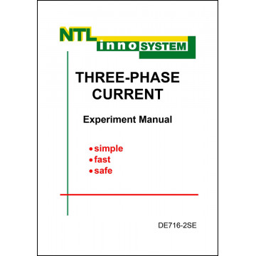 Experiment manual \"Three-Phase Current\", b/w booklet
