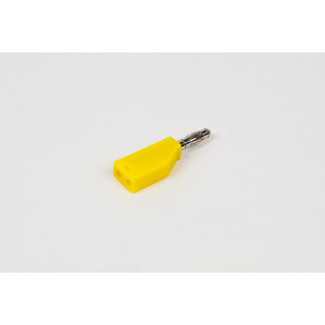 Lamellar plug for cables, 4 mm, yellow