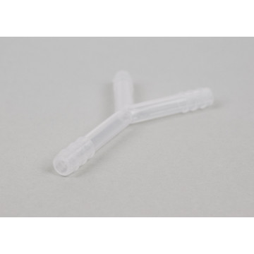Tubing connector Y-shaped, plastics