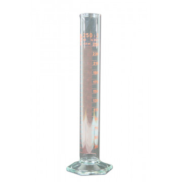 Measuring cylinder 250/2,0 ml, glass 