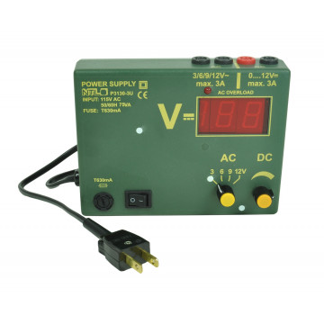 Low-voltage power supply with digital display, 110 V