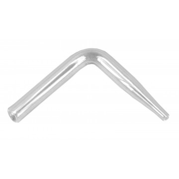 Glass tube 7 - right-angled with tip, 50 