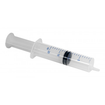 Syringe, 20 ml, plastics (3 parts)