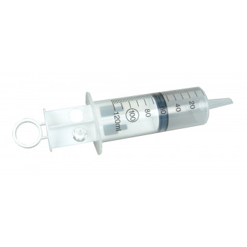 Syringe, 120ml, plastics 