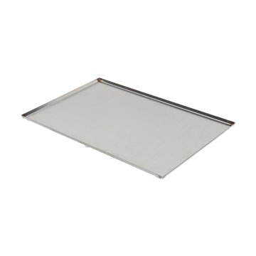 Protective plate and tray, stainless steel, 517x330 mm