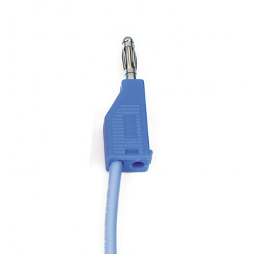 Connecting lead, 100 cm, blue 