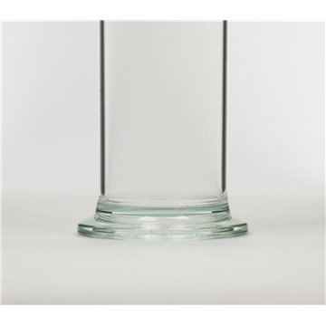 Gas jar glass, turned down, ground edge, 300x80mm