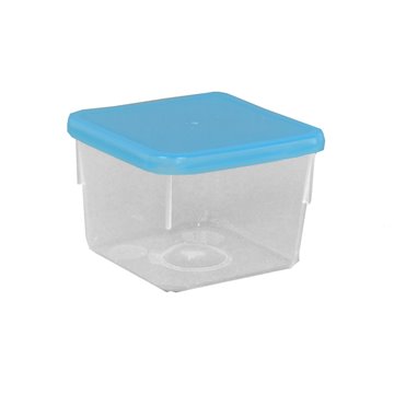 Box with lid, plastics, 80 ml, 50 x 50 x 40 mm
