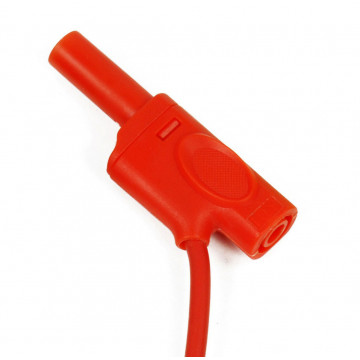 Safety connecting lead, red, 200 cm 