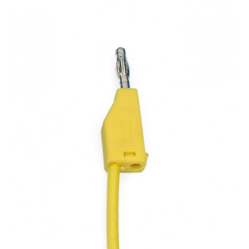 Connecting lead, yellow, 25 cm