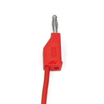 Connecting lead, red, 25 cm 