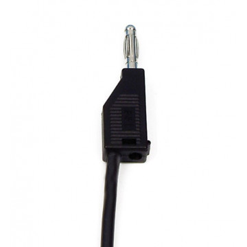 Connecting lead, black, 25 cm 