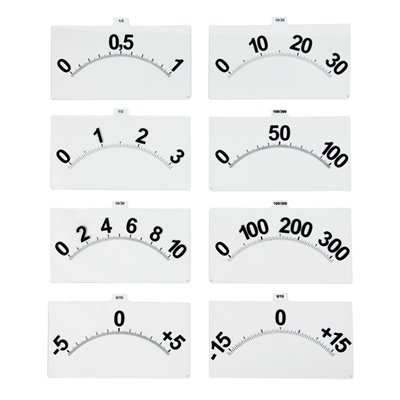 Scales for Multimeter \"inno\", transparent, set of 8