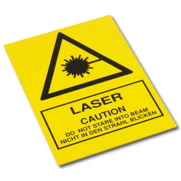 Laser warning sign 