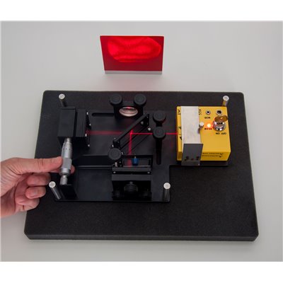 Pivoting unit with glass plate for interferometer 02