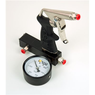 Suction valve with pressure gauge for interferometer 02