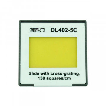 Slide with cross-grating, 130 squares/cm 