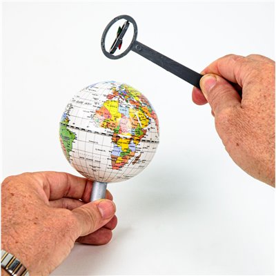 Globe for geomagnetism, 85 mm