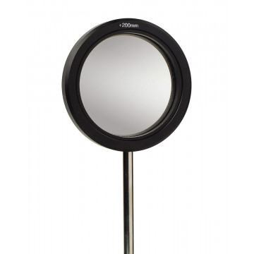 Concave and convex mirror, "demo" on support