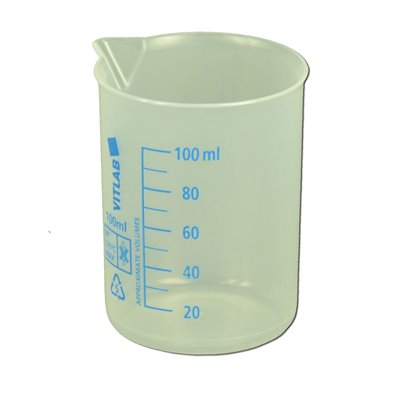 Beaker plastics, 100 ml 