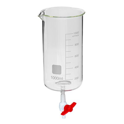 Drainage beaker with stopcock, 1000 ml 