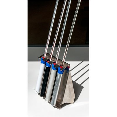Mounting bracket for heat absorbing tubes, 4-fold