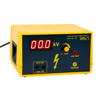 High-voltage power supply, 10 kV with digital display