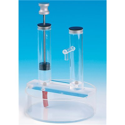 Vat with drain connector Acrylic, D200 mm, H65 mm