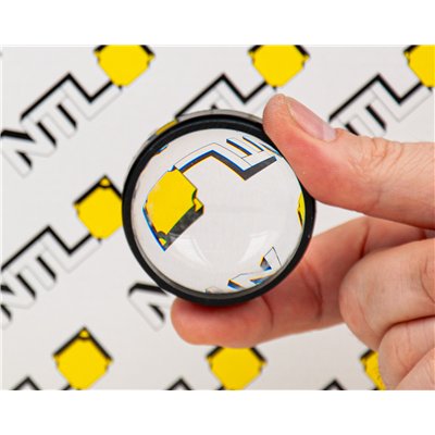 Lensglass, in mount, D 50 mm, FL +50 mm